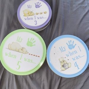 Plaster baby hand print DIY